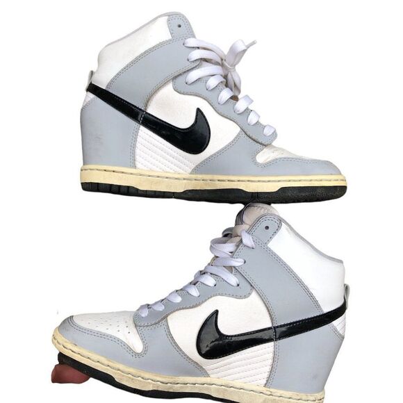 Rare 2013 Nike Dunk Sky High 'Shadow' Wolf Grey Size 7 - Picture 12 of 16